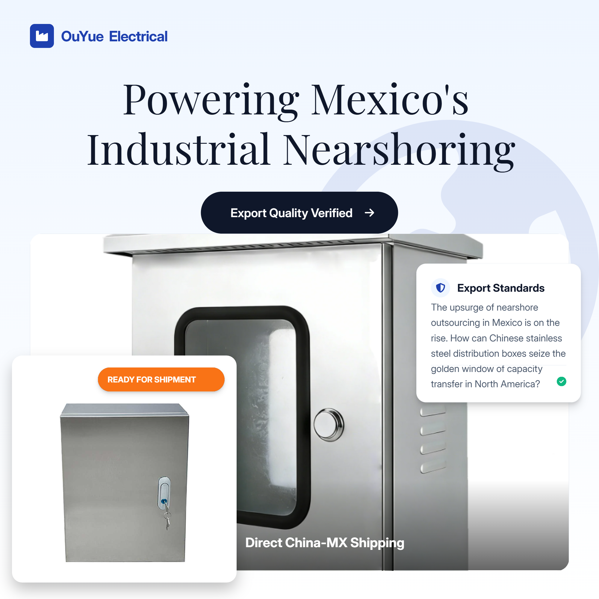 The upsurge of nearshore outsourcing in Mexico is on the rise. How can Chinese stainless steel distribution boxes seize the golden window of capacity transfer in North America?