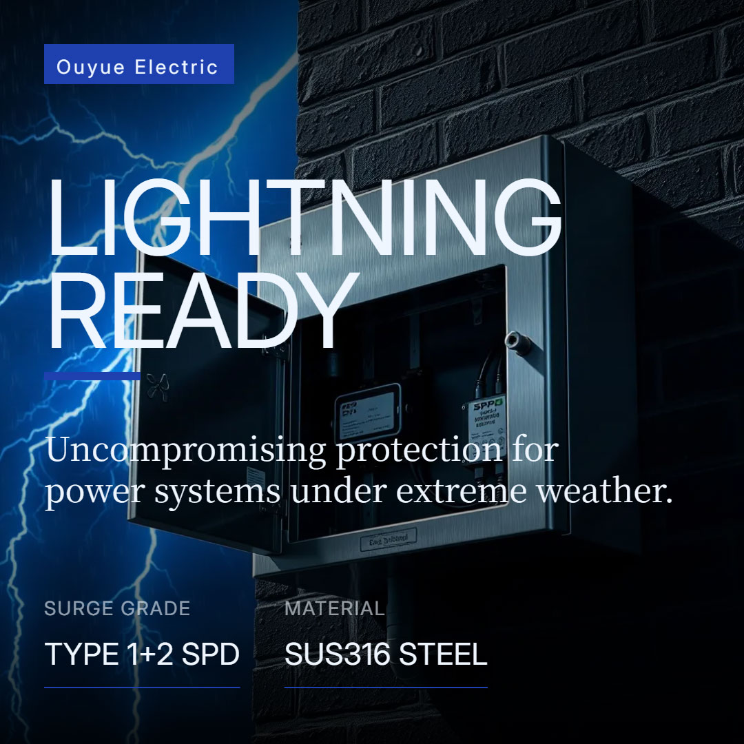 Thunderstorm season outdoor distribution box how to lightning protection? Analysis on the design of grounded copper bar and surge protection of stainless steel distribution box