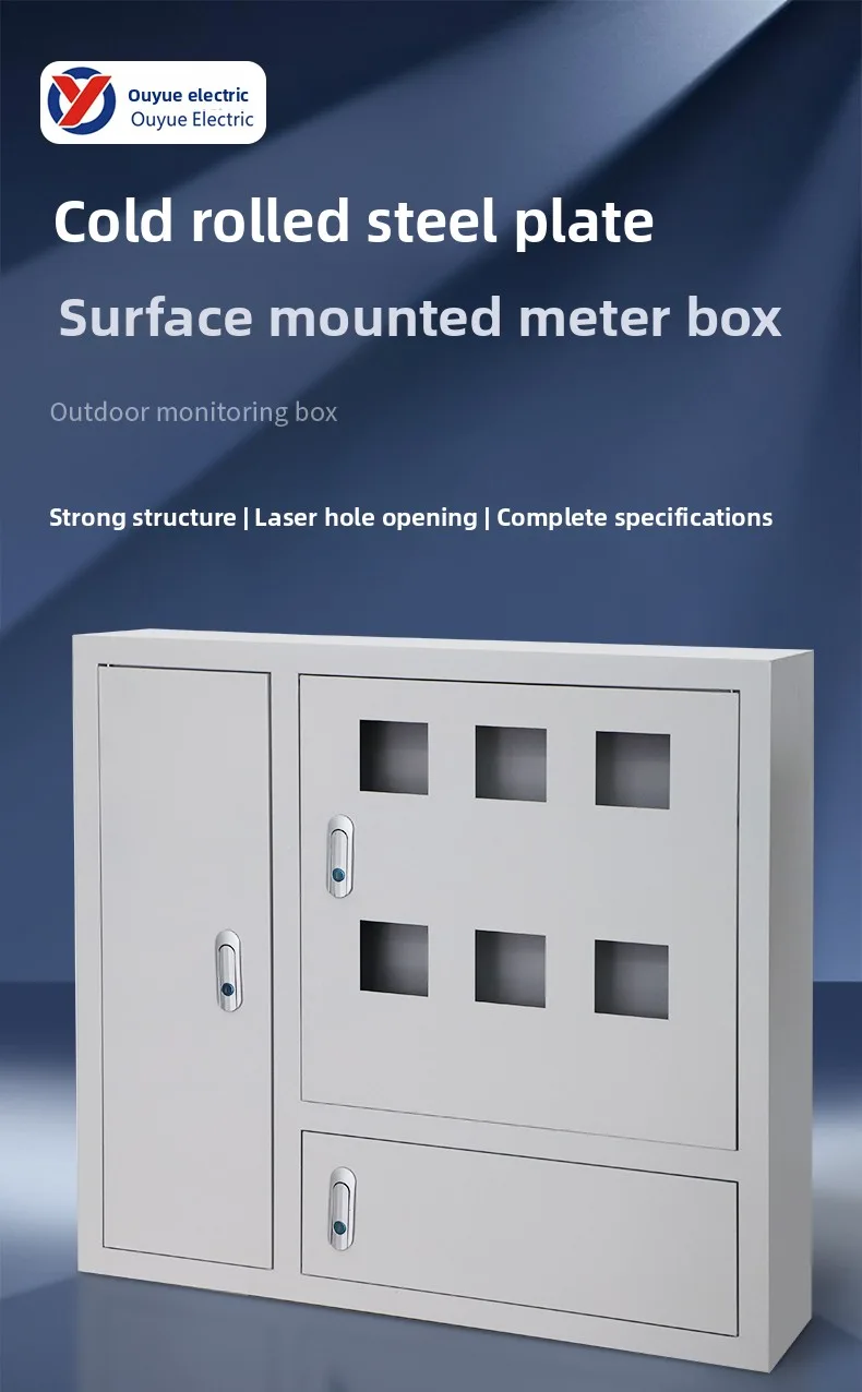 Iron Indoor Concealed Electrical Meter Box