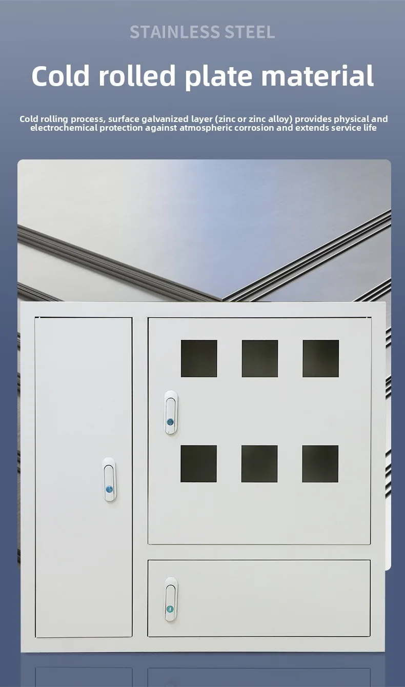 Iron Indoor Concealed Electrical Meter Box