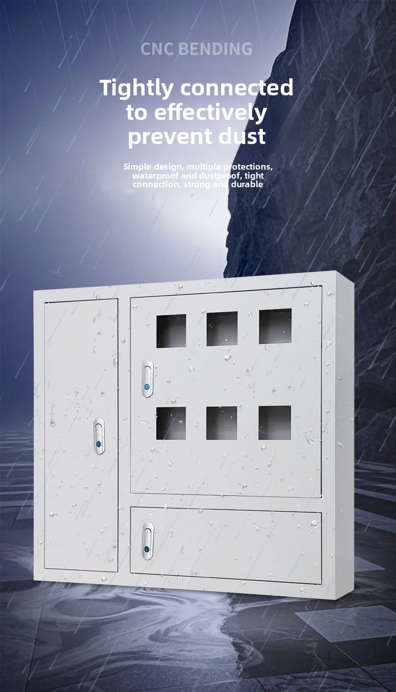 Iron Indoor Concealed Electrical Meter Box