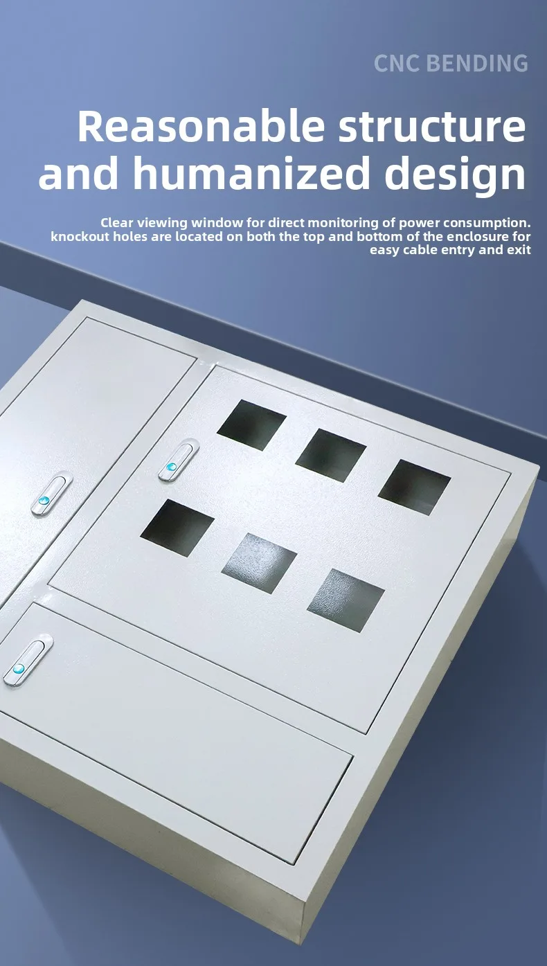 Iron Indoor Concealed Electrical Meter Box