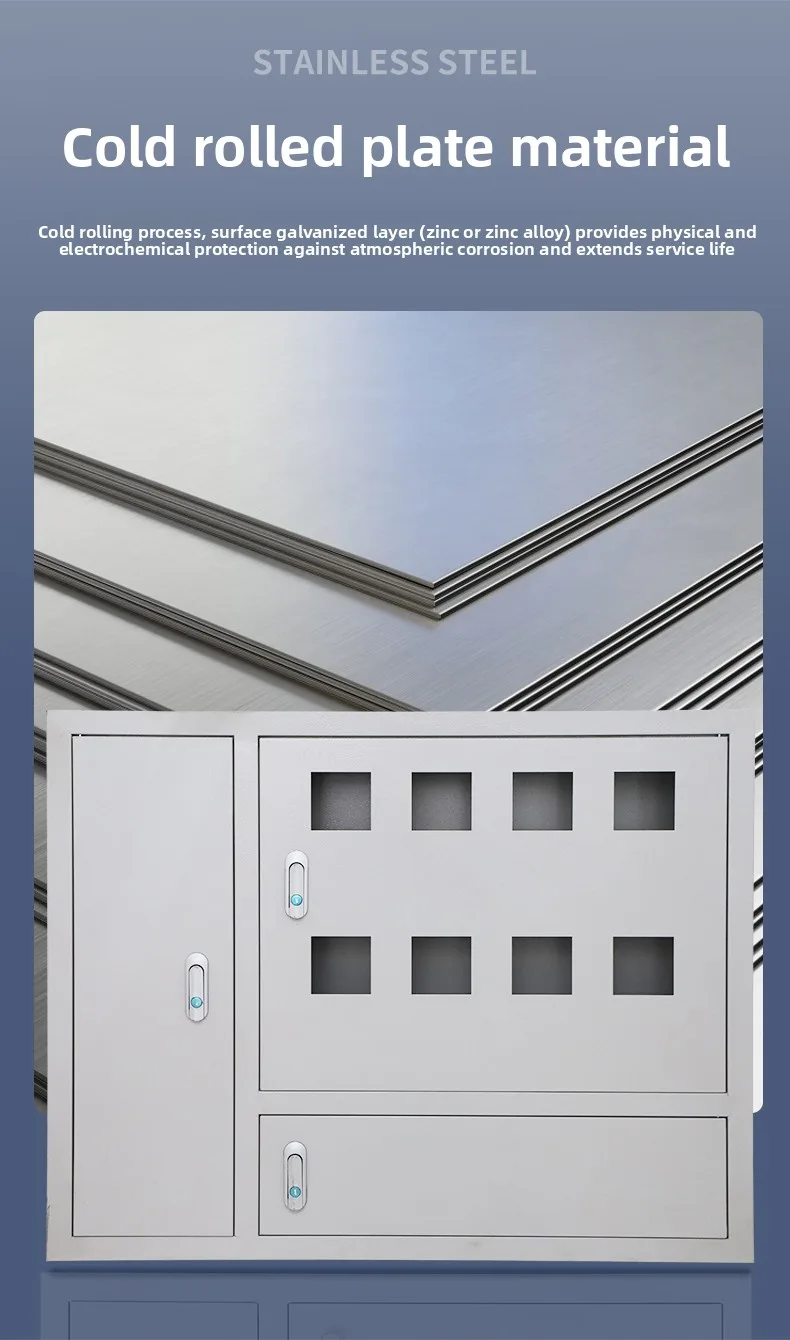 Iron Indoor Concealed-Mounted Embedded Electricity Meter Box
