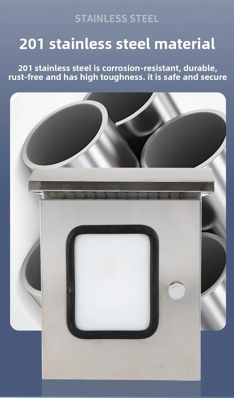 Stainless Steel Double-Door Box For Indoor and Outdoor Doors