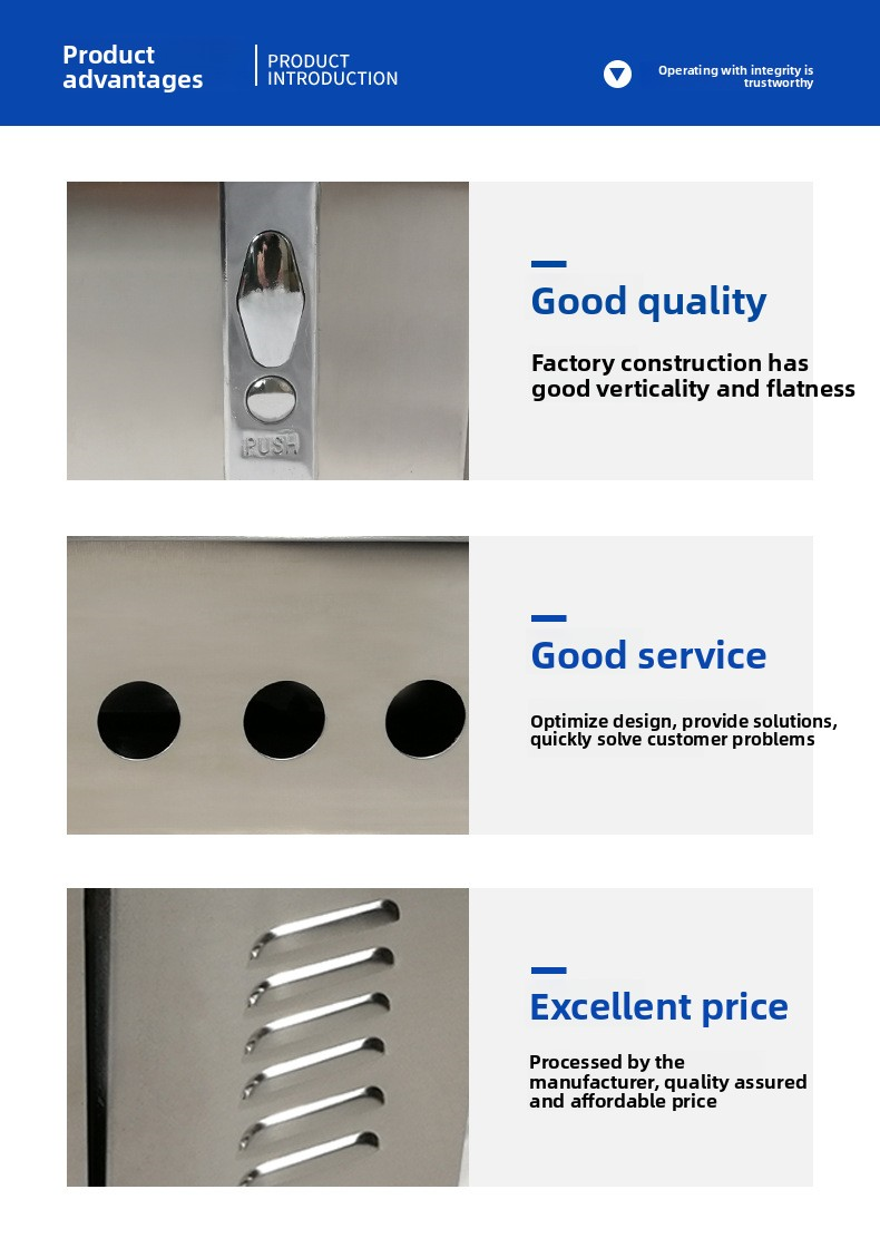 Stainless Steel Outdoor Left and Right Double-Door Box