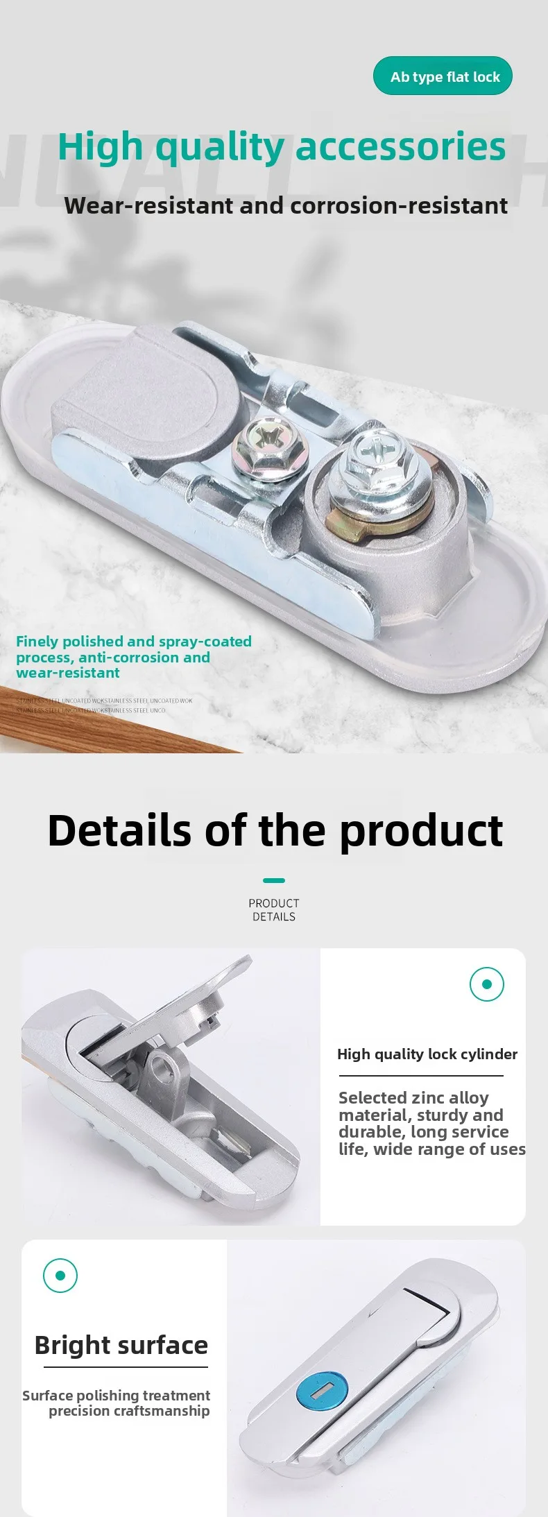 Zinc Alloy Long Bar Industrial Cabinet Lock