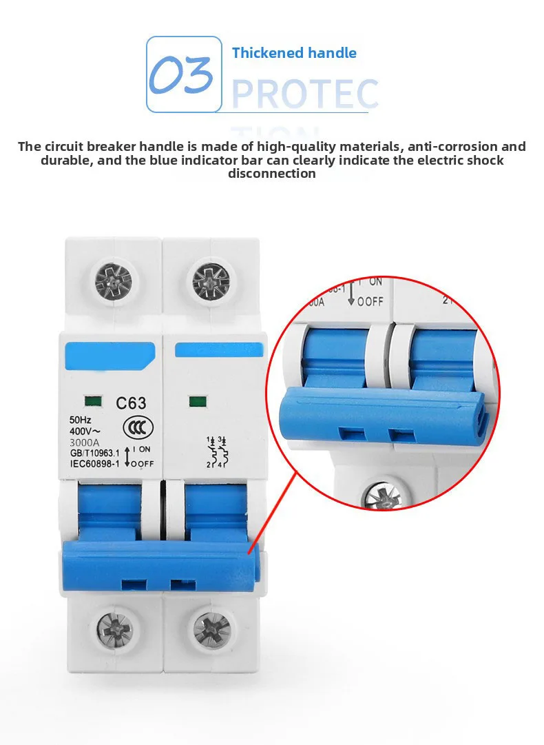 Small Leakage Protection Device 63A3P